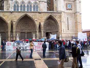 Protest infront of the Cathedral