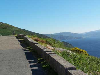 Looking back toward town