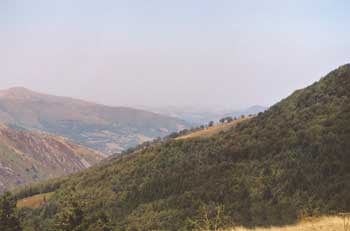 View back toward France